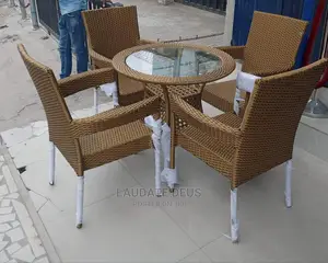 Classic Rattan Garden Chairs With Table