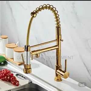 Gold Spring Mixer Tap