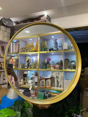 Luxury Gold Round Mirror
