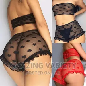 Sexy Girl Transparent Pant Set 2piece