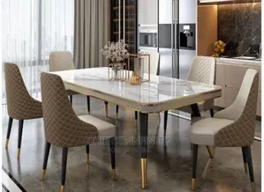6 Seater Marble Dining Set