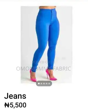 Women Flat Work High Waist Jeans