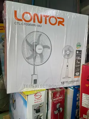 Lontor 18 Inches Rechargeable Standing Fan 160h