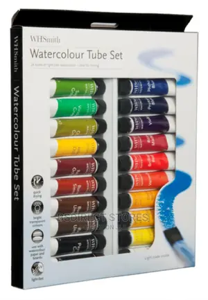 Whsmith Watercolour Paint Tubes (Pack of 24 10ml Tubes)
