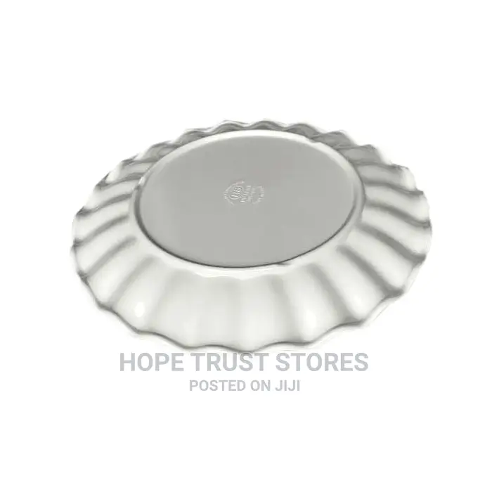 6pcs Melamine Flat White Plate