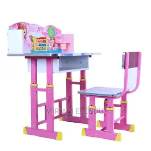 Kids Adjustable Studying Dinning Table and Chair Set