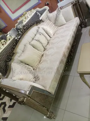 Quality 8 Seater Living Room Fabric Made Sofa Chair.