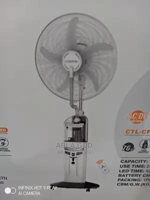 LONTOR 18 Inches Rechargeable Mist Fan
