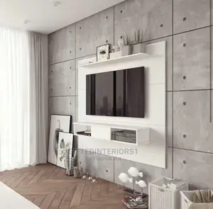 Tv Console With Wall Panel