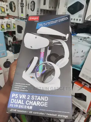 P5 Vr 2 Stand Dual Charge / Vr Headphone Stand