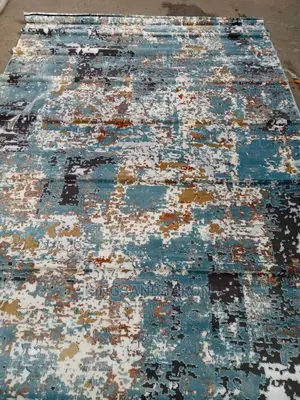 5*7fts Turquoise Blue Turkey Center Rug(4*6 7*10)