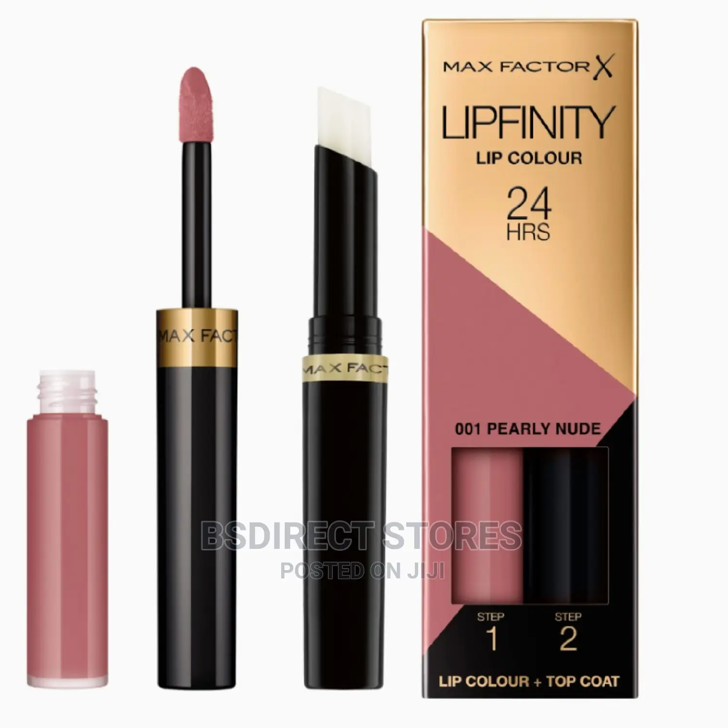 Max Factor Lipfinity 001 PEARLY NUDE Two Step 24HRS Lipstick