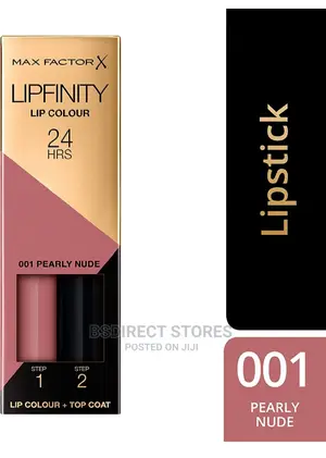 Max Factor Lipfinity 001 PEARLY NUDE Two Step 24HRS Lipstick