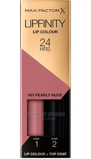 Max Factor Lipfinity 001 PEARLY NUDE Two Step 24HRS Lipstick