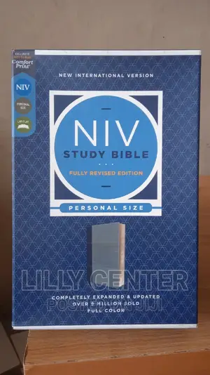 NIV Study Bible Leather Cover Personal Size