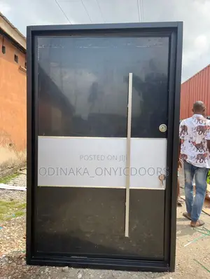 8ft by 4ft Turkey Pivot Door(Black and White Design)