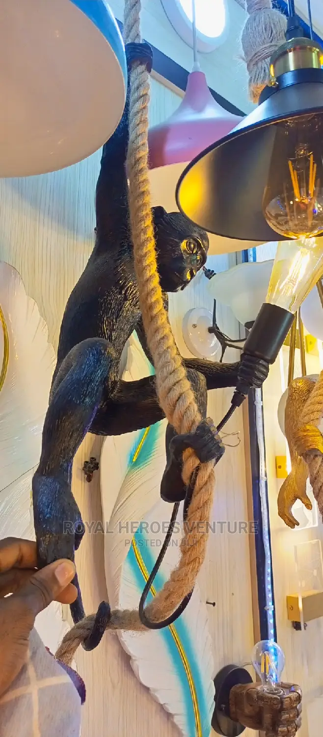 A Monkey Pendant Light