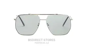 River Island Men's Gold Colour Aviator Sunglasses