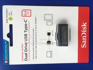 Sandisk 64gb Type C OTG Dual Flash Drive