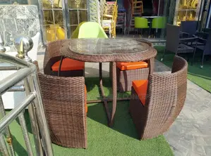 Outdoor Rattan Coconut Seater Set