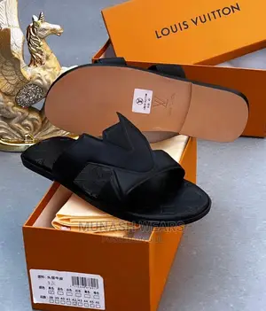Louis Vuitton Leather Slipers