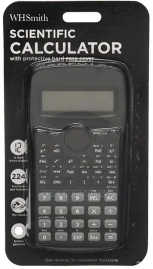 Whsmith BLACK Scientific Calculator With Protective Hardcase