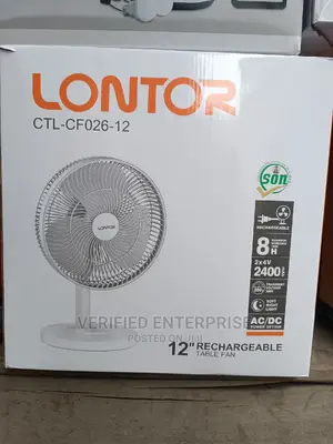 Lontor Rechargeable Table Fan