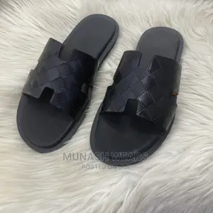 Hermes Leather Slipers