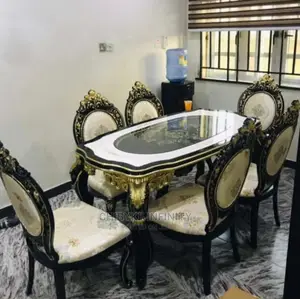 6 Seater Marble Dining Set