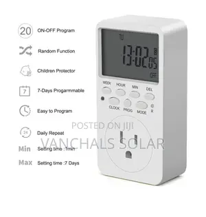 Digital Timer Switch Relay Control Plug 13a