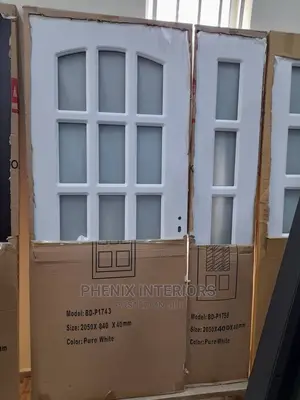 Wooden Door With Glass.