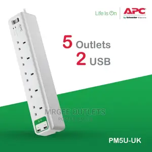 Apc Home/Office Surgearrest 5 Outlets With 2-Usb