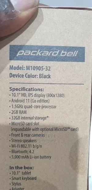 New Tablet 32 GB Black