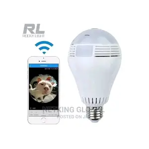 Panoramic 360 Degree Wireless Light Bulb Ip Camera With Wifi