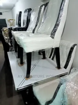 Marble Top Table With Quality Sittings Chairs