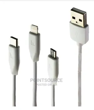 Hoco 3 in 1 Rapid Cable - iPhone, Micro USB, and USB Type C