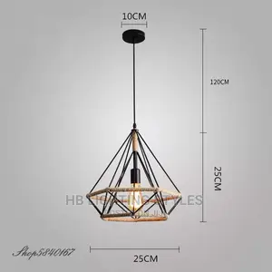 Hemp Rope Chandelier for Dining Room Living Room