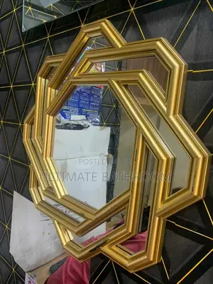 Gold Frame Design Bathroom Mirror