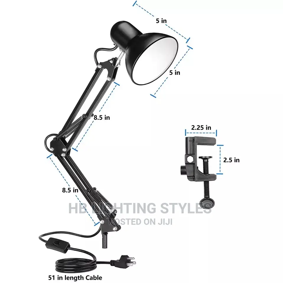 Office Table Lamp With Clamp