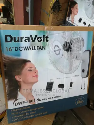 Solar Ac/Dc 16inches Dura Wall Fan With Adapter
