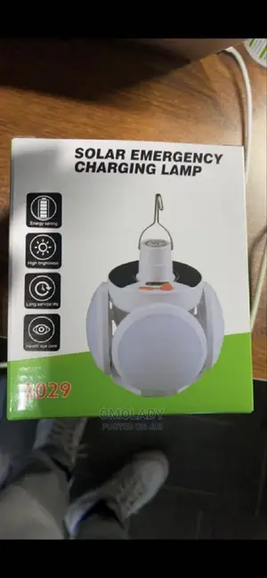 Solar LED Charging Foldable Emergency Lighting Camping Lamp