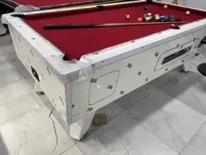 HDF White Coin Snooker Board With Marble