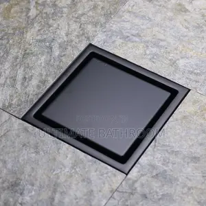 15×15 Down Outlet Black Tiles Insert Drain
