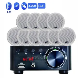 Digital Bluetooth Amp With 10pcs of in-Ceiling Speaker