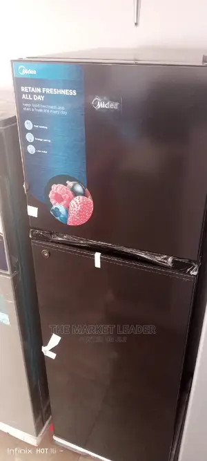 Midea Double Door Refrigerator Jazz Black Hd216f