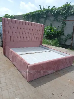 Quality Luxury Upholstery Bedframe 6by6 Without Footrest