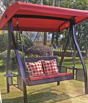 Red Outdoor Swinging Chair