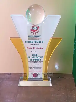Glass Award Plaque J99