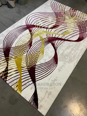 5*7fts Gold and Wine, Cream Turkey Center Rug