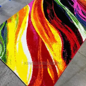 4x6fts Red, Yellow 6 Turkey Center Rug
